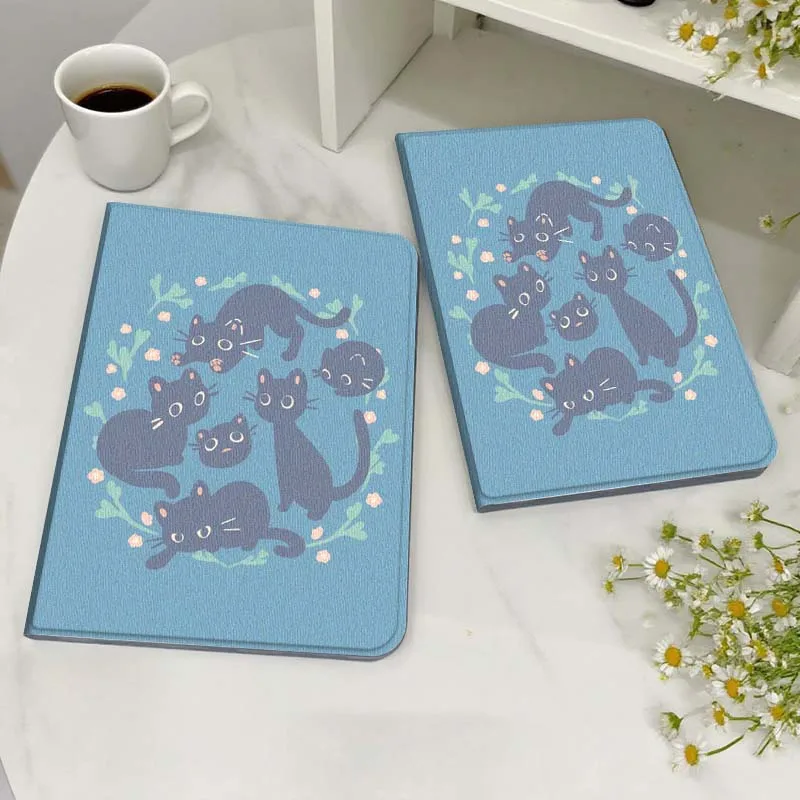 

Cartoon Cat Pattern Design For Honor MagicPad MatePad M5 8 9 2 3 10 12 X V7 V8 X8 X9 V9 GT X9a GT2 S Air Pro Tablet Case