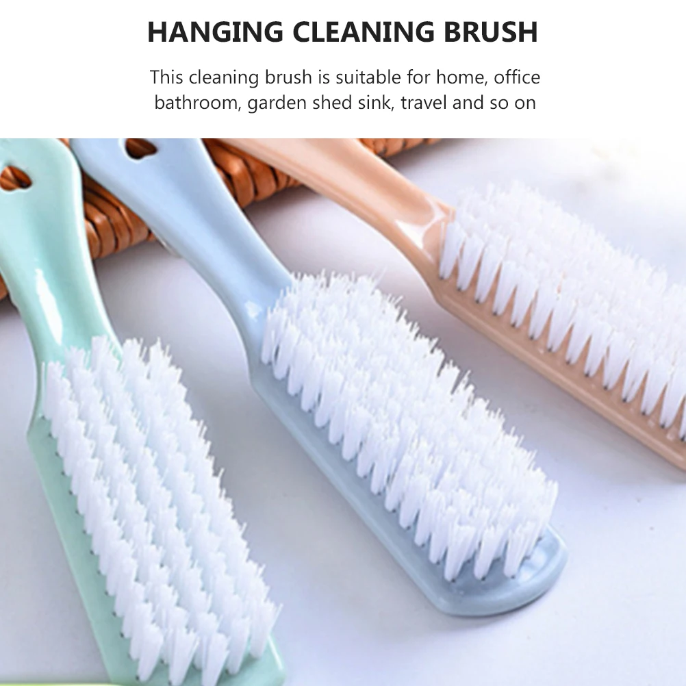 

3pcs Multifunctional Shoe Brush Cleaning Tool Household Plastic Bristle Brush for Laundry Bathroom Garden Shed Sink Travel Use