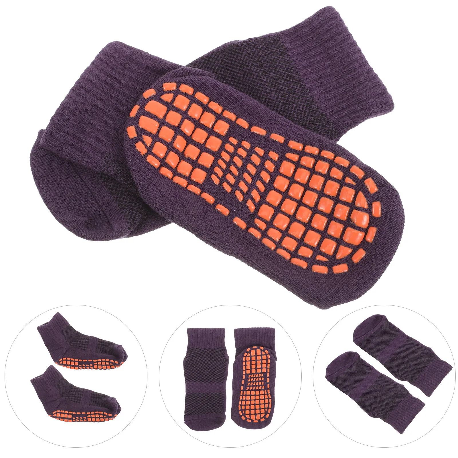 

Non-slip Floor Socks for Kids 3 Pairs Warm Soft Comfortable Anti-slip Socks Children Cotton Trampoline Dispensing Sports Sock
