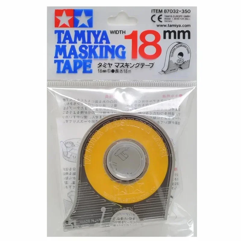 Tamiya Masking เทป 1/2/3/6/10/18/40 มม.สําหรับ Tamiya ชุดภาพวาดทหารรุ่น Hobby DIY เครื่องมือรวม 18 เมตรยาว