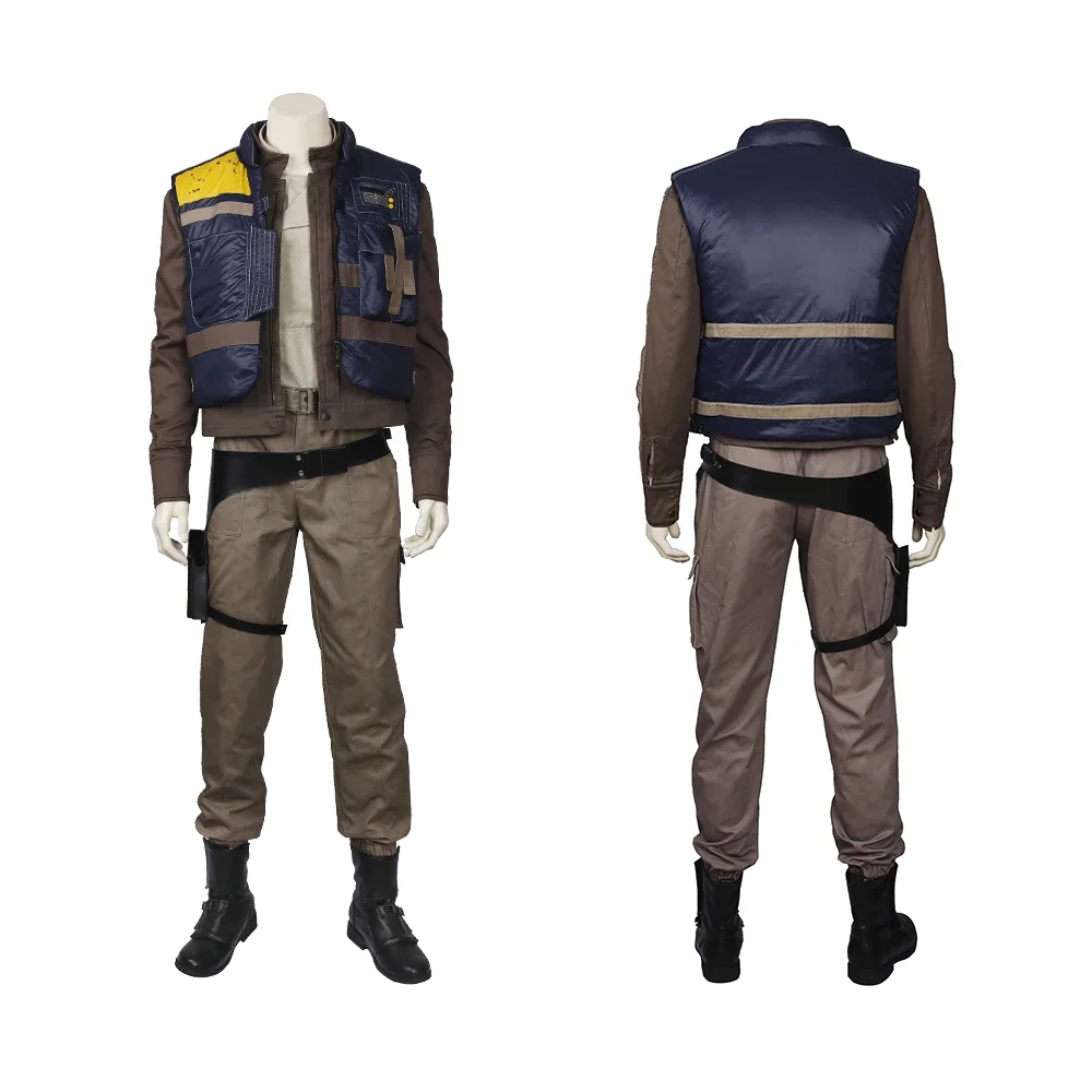 Rogue One Cassian Andor Cosplay Costume Vest Jacket T-Shirt Men Outfit Halloween Carnival Party Custom Size