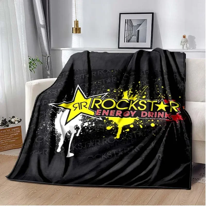 Rockstar Energy Drink Blanket,sport Throw Blankets,Sofa Bde Car Living Room Bedroom Blankets,Decke,frazad,coperta