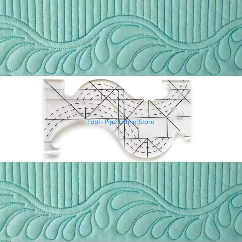 F92B Professional Multi-Purpose Quilting Template Ruler Plastic Ruler Patchwork