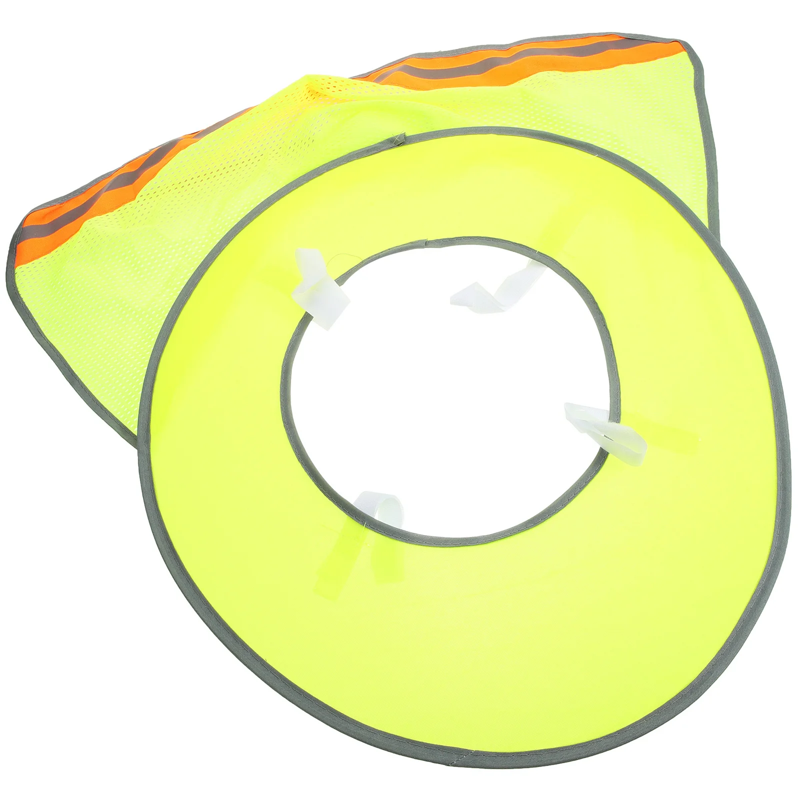 Capacete de Construção com Proteção Solar, Aba Completa, Viseira para Trabalho ao Ar Livre, Protetor de Pescoço, Cobertura Leve