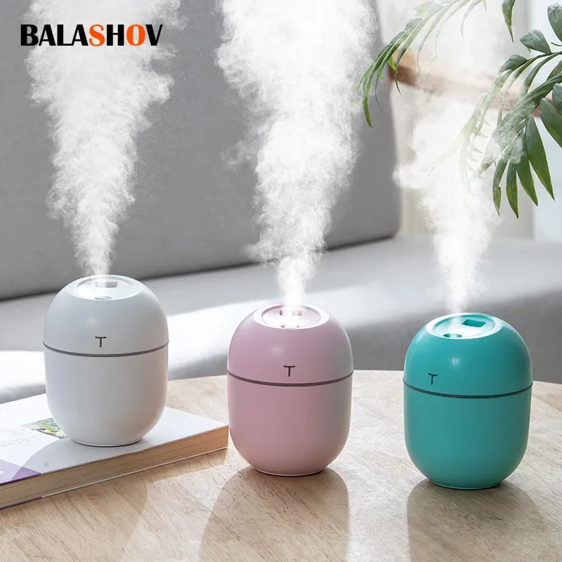 New 220ML Mini Ultrasonic Air Humidifier Essential Oil Diffuser For Home Office Car Purifier USB Aroma Diffuser Mist Maker LED L