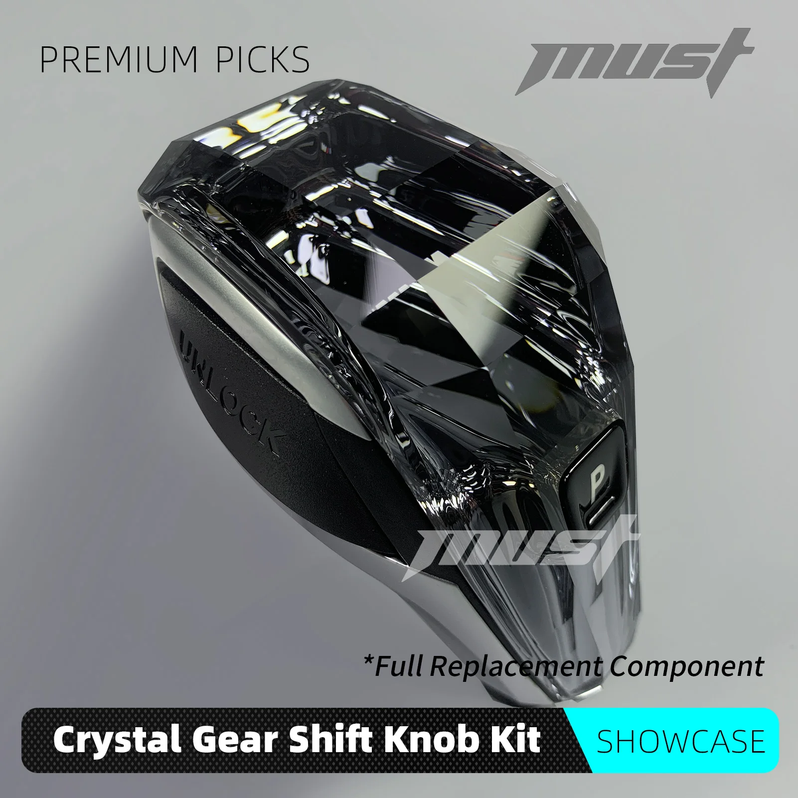 Crystal Shift Knob Kit for BMW G Series LHD RHD G01 G02 G05 X3 X4 X5 X6 X7 G12 G20 G30 340i 440i 2018-2023 Full Replacement