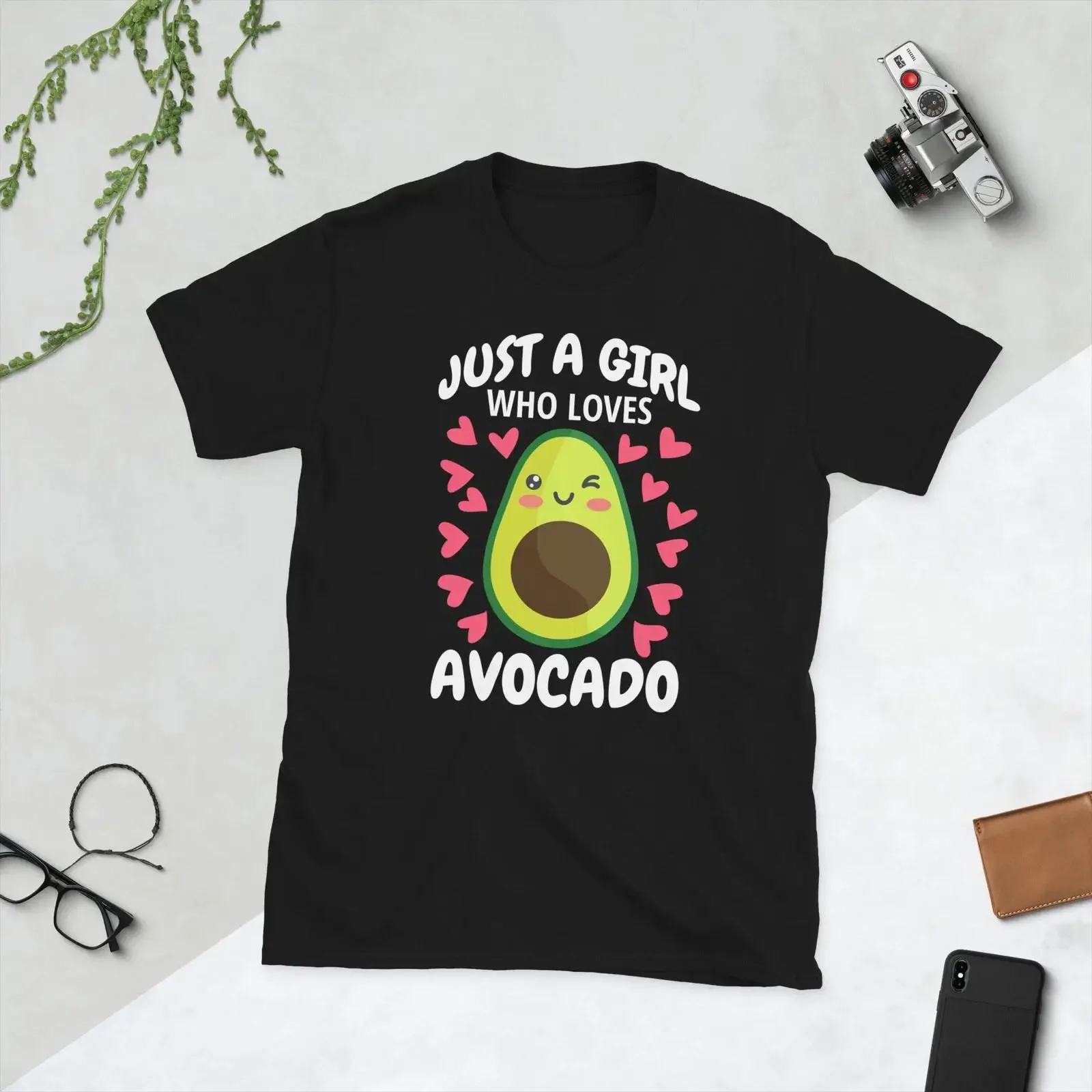 Just A Girl Who Loves Avocado Toast Cute T Shirt vintage Washed Soft Stretched Breathable designer clothes homme graphic