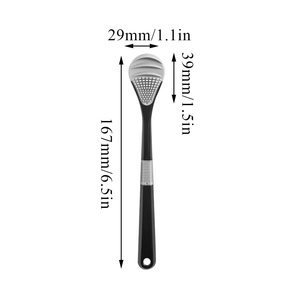 Tongue Cleaner Brush  Silicone Tongue Scraper Food Grade Oral Hygiene Cleaning Tool Fresher Breath Toothbrush Mouth Fresh