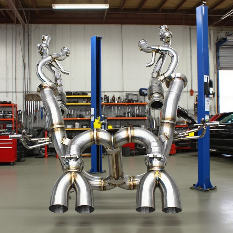 

cees New Arrival Full Exhaust Stainless Steel for Lamborghini Revuelto 6.5L V12 2023-2025 Exhaust Pipe Muffler with 70mm Pipe