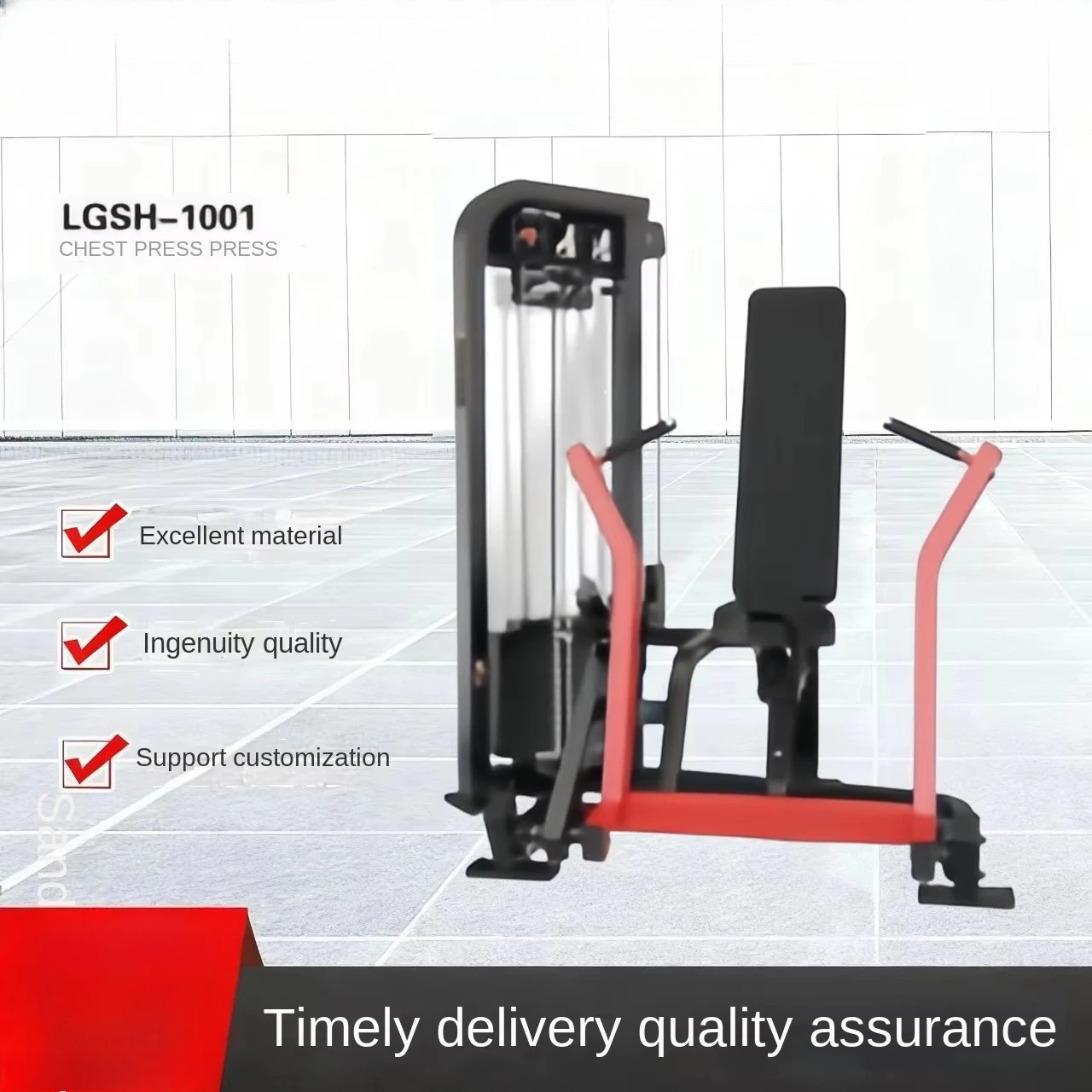 Strength Equipment Seated Chest Push Trainer Shoulder Lift Bend Leg Elevation