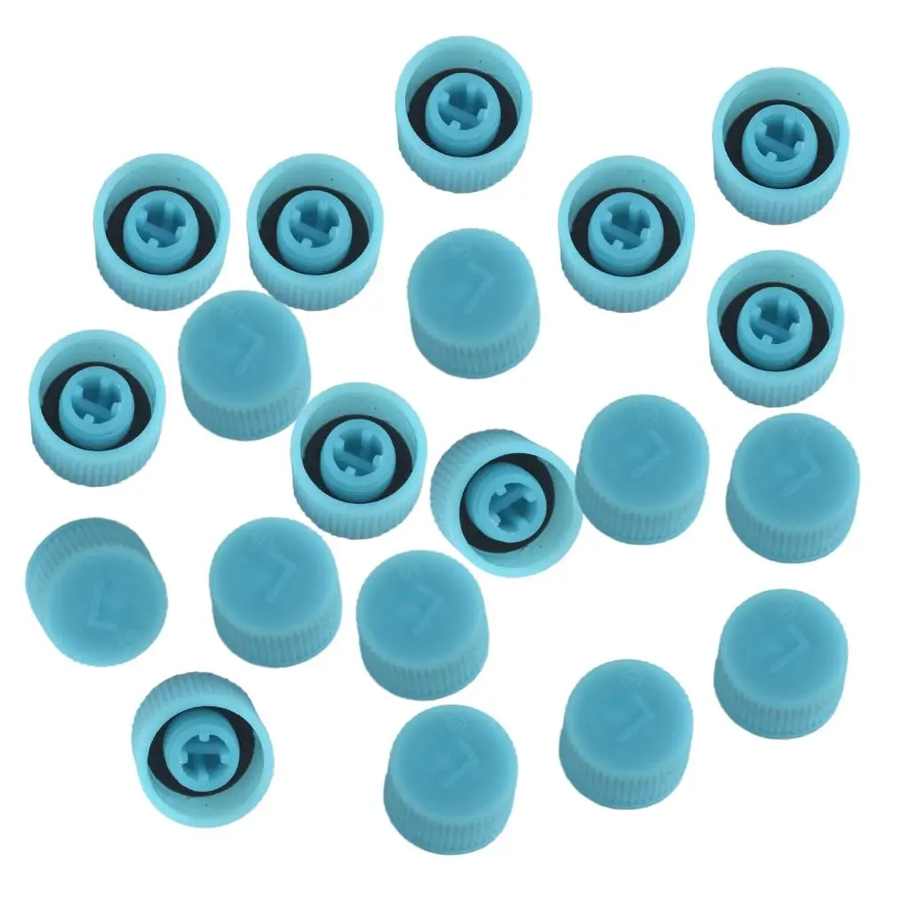 

High and Low Side Port Cap 20pcs Plastic Valve Cap Kit Sealed for Auto Air Conditioning System Universal