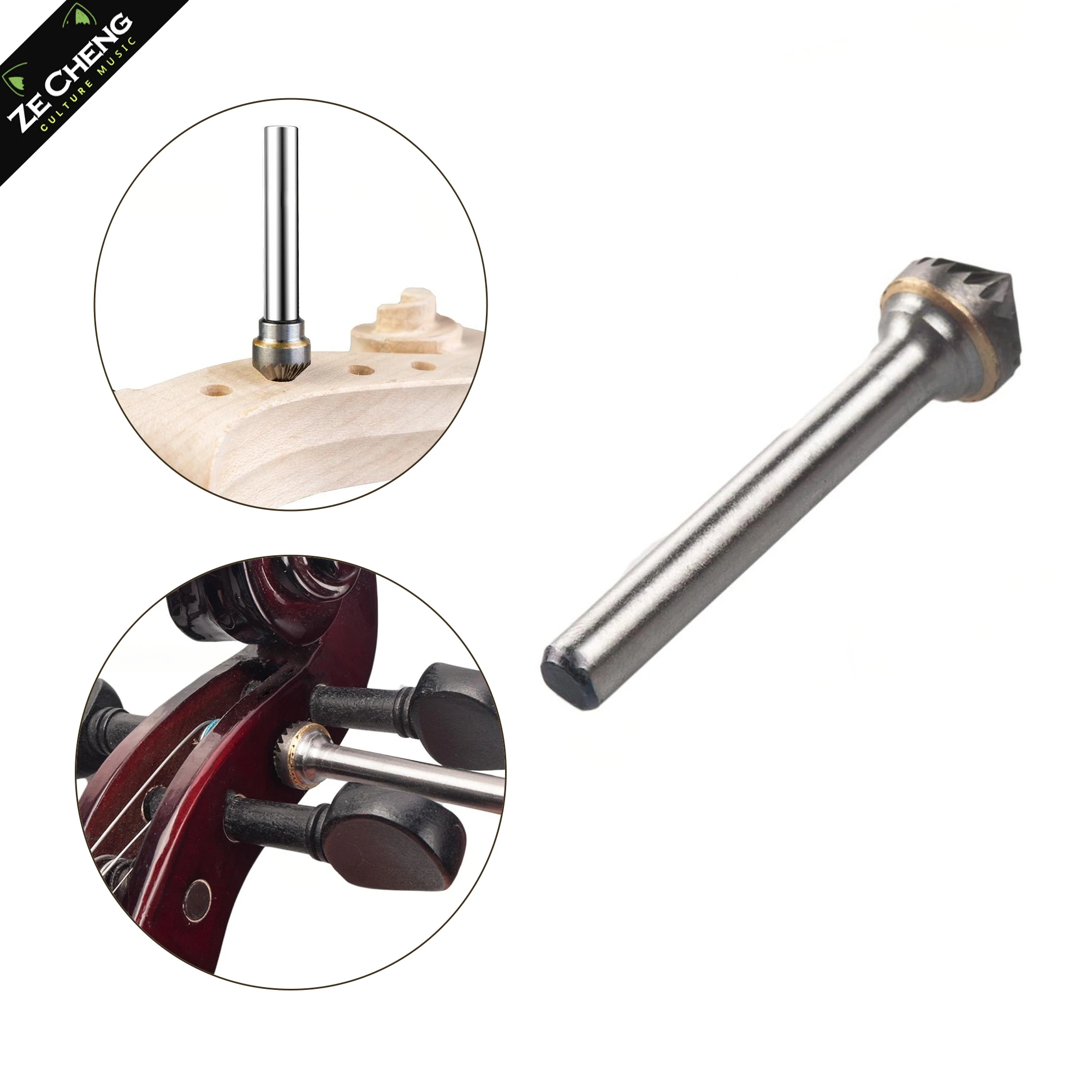

Violin Peg Hole Rotary File, 1Pc Luthier Tool for DIY Violin Viola Cello Making, Repairing Pegbox and Pegs