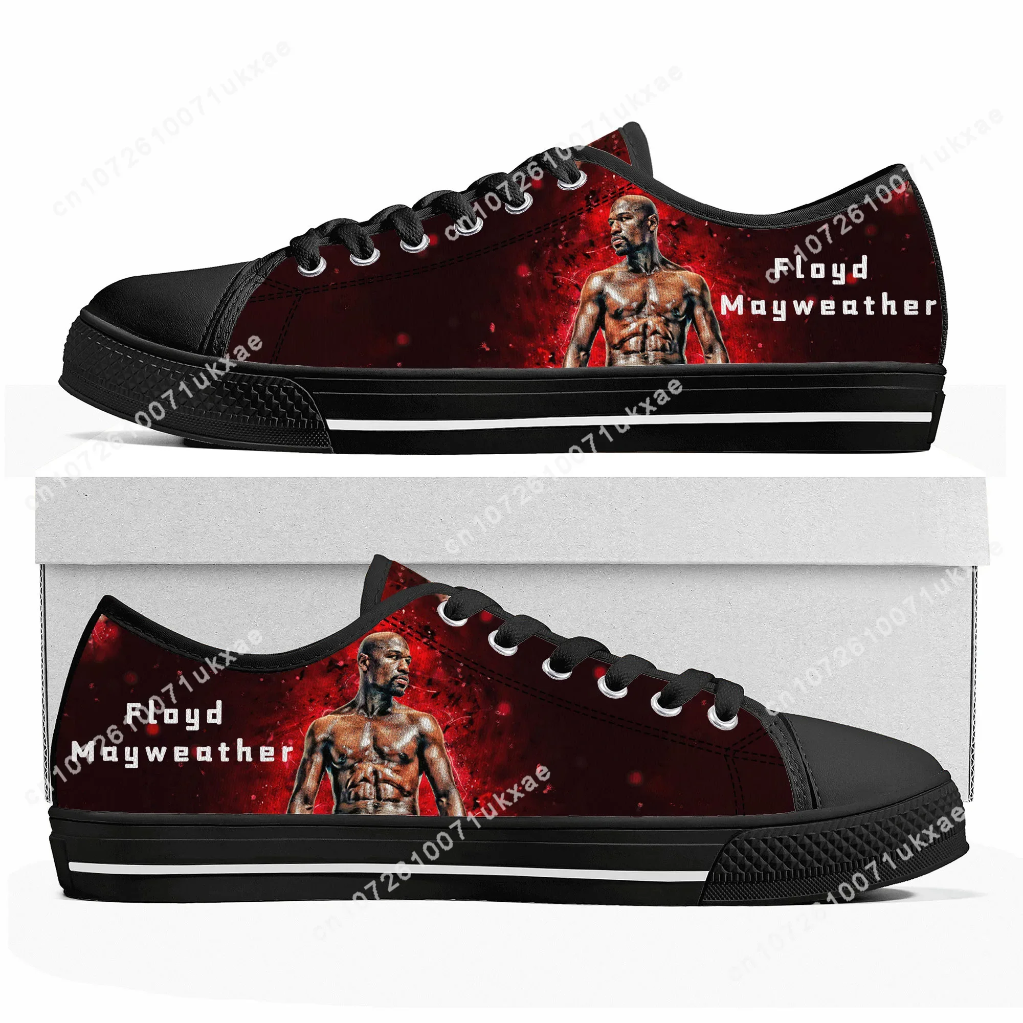 F-Floyd M-Mayweather U-Undefeated B-Boxing Low Top Sneakers Men Women Teenager Canvas Sneaker Casual Custom Shoes Customize Shoe