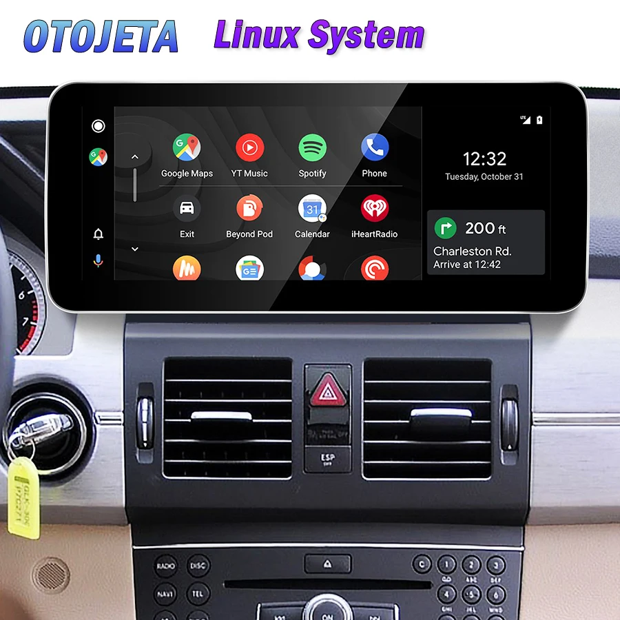 12.8'' Linux System Android Auto Car Radio For Benz Glk 280 Glk300 Glk350 Glk260 Glk200 X204 2009-2015 LHD RHD Carplay NTG 4.0