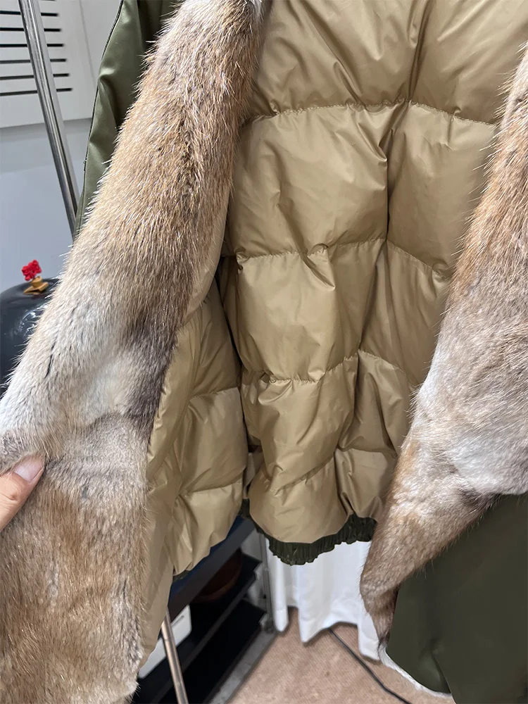 سترة نسائية جديدة موضة خريف وشتاء لعام 2025 معطف فرو موسكرات طبيعي حقيقي سترة نسائية فاخرة ملابس خارجية
