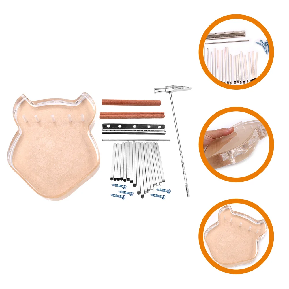 

17-tone Kalymba Accessories Suit Mini Thumb Piano Instrument Small for Fingers