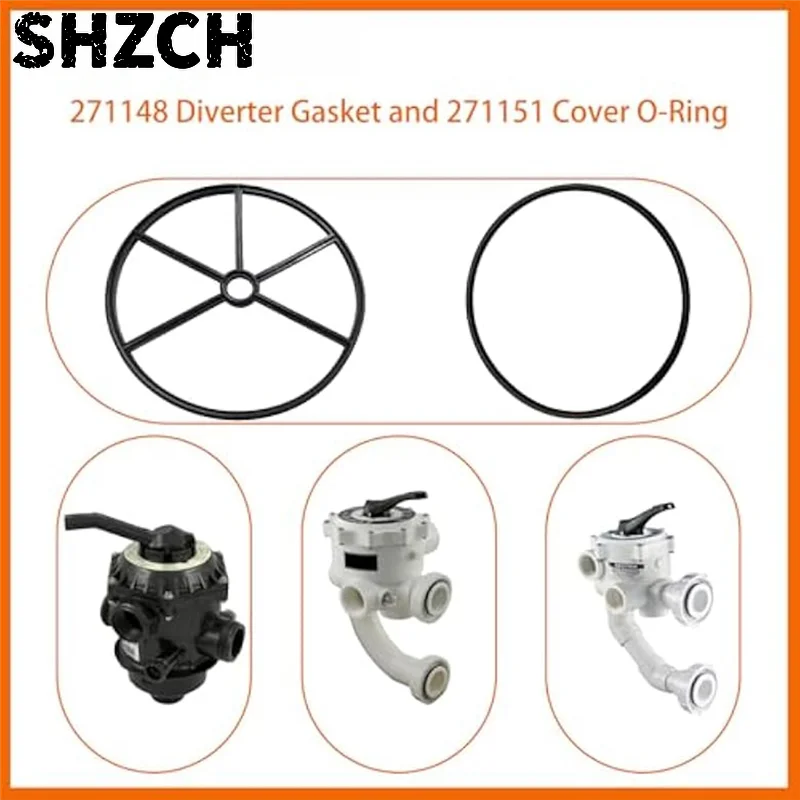 Diverter Spider Gasket Replacement 271148 For Pentair Pacfab 2-Inch Pool And Spa Multiport Valve