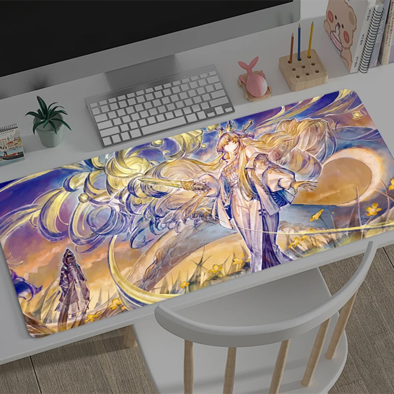 

Коврик для мыши Arknights Shu, коврик для компьютерной игры, игровые аксессуары, большой нескользящий коврик с принтом, коврик для клавиатуры, игровой коврик для ПК HD, коврик для мыши