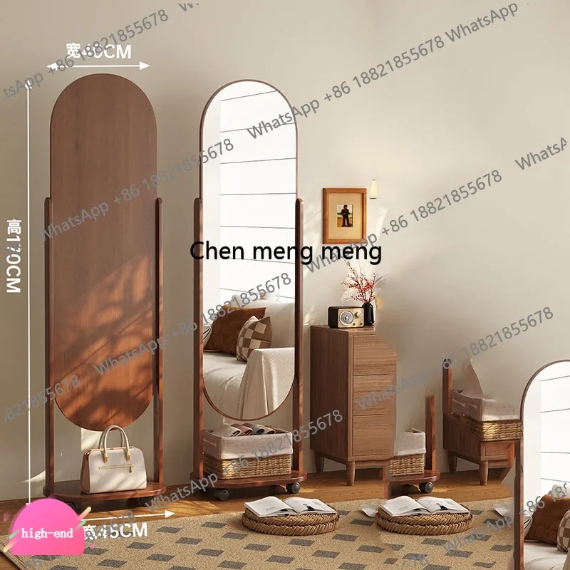 D5556  Wall Papers Mirror Design Makeup Dressing Aesthetic Luxury Mirror Standing Shower Nordic Espejo Cuerpo Entero Home Decora