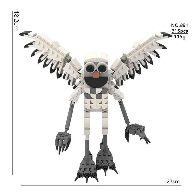 ألعاب مكعبات بناء غزال الغابة الجديدة 99 ليلاً، تمثال بومة غزال وحش، هدايا عيد الميلاد للأطفال والهالوين وأعياد الميلاد