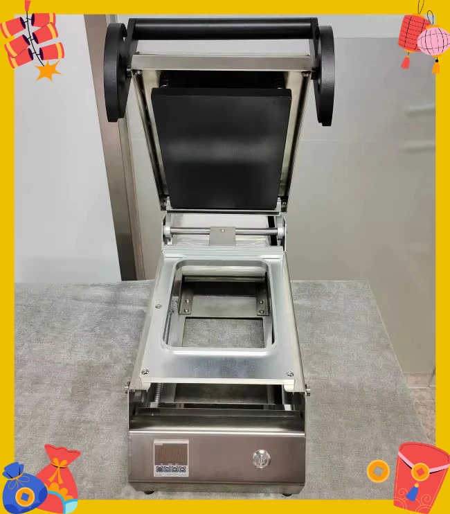 Manual Tray Sealer with 2 Food Container Packing Easy Change Mold