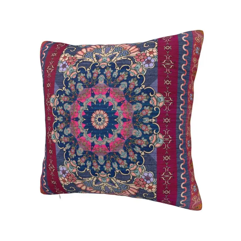 Antique Persian Rug Pillow Decoration Cute Bohemia Ethnic Tribal Carpet Cushions for Sofa Square Pillowcase