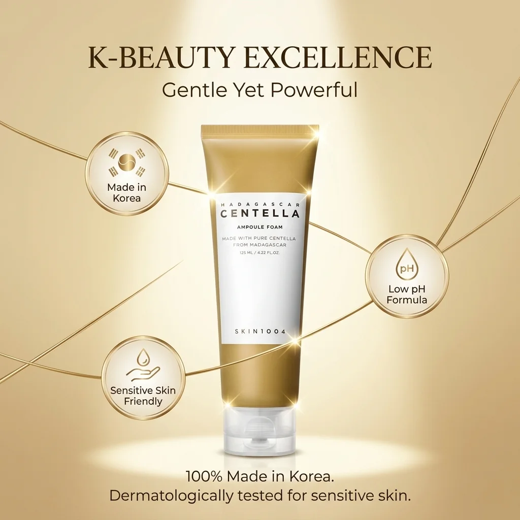 korean skincare routine cleanser step gentle hydrating face wash for glowing skin