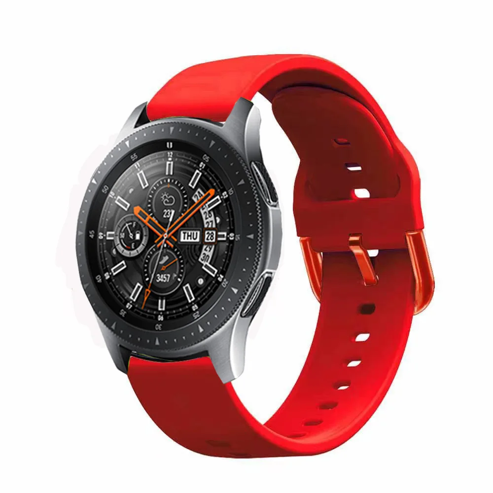 20mm 22mm Strap For Samsung Galaxy Watch 42mm 46mm Silicone Bracelet For Galaxy 3 41mm 45mm/Active 2/Gear S3 S2 Sport Band Belt image 2
