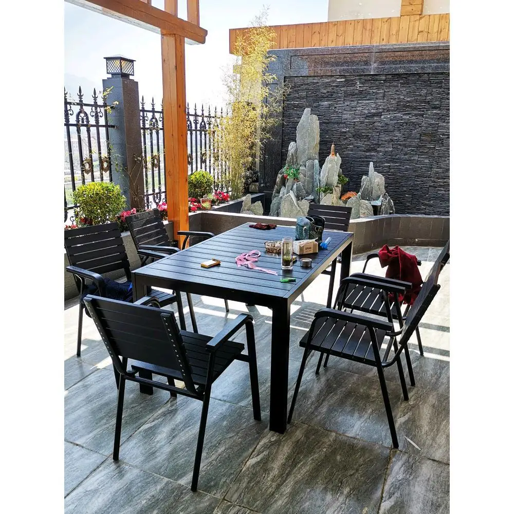 Customizable outdoor tables and chairs patio open-air balcony garden outdoor tables and chairs coffee shop bar dining table pres