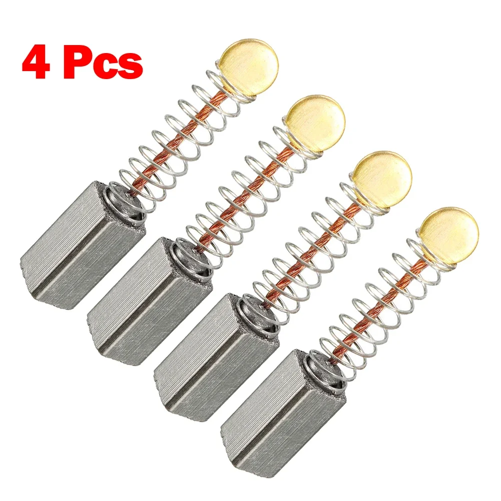 4pcs Carbon Brush For Electric Motors Electric Hammer Angle Grinder Graphite Brushes Replacement Power Tool 10x5x5mm