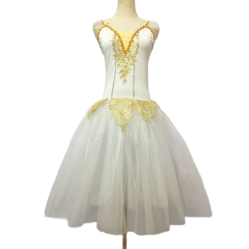 

PD06055 Camisole Long Ballet Dress for Adult and Children Swan Lake Tutu Girls Performance Costume