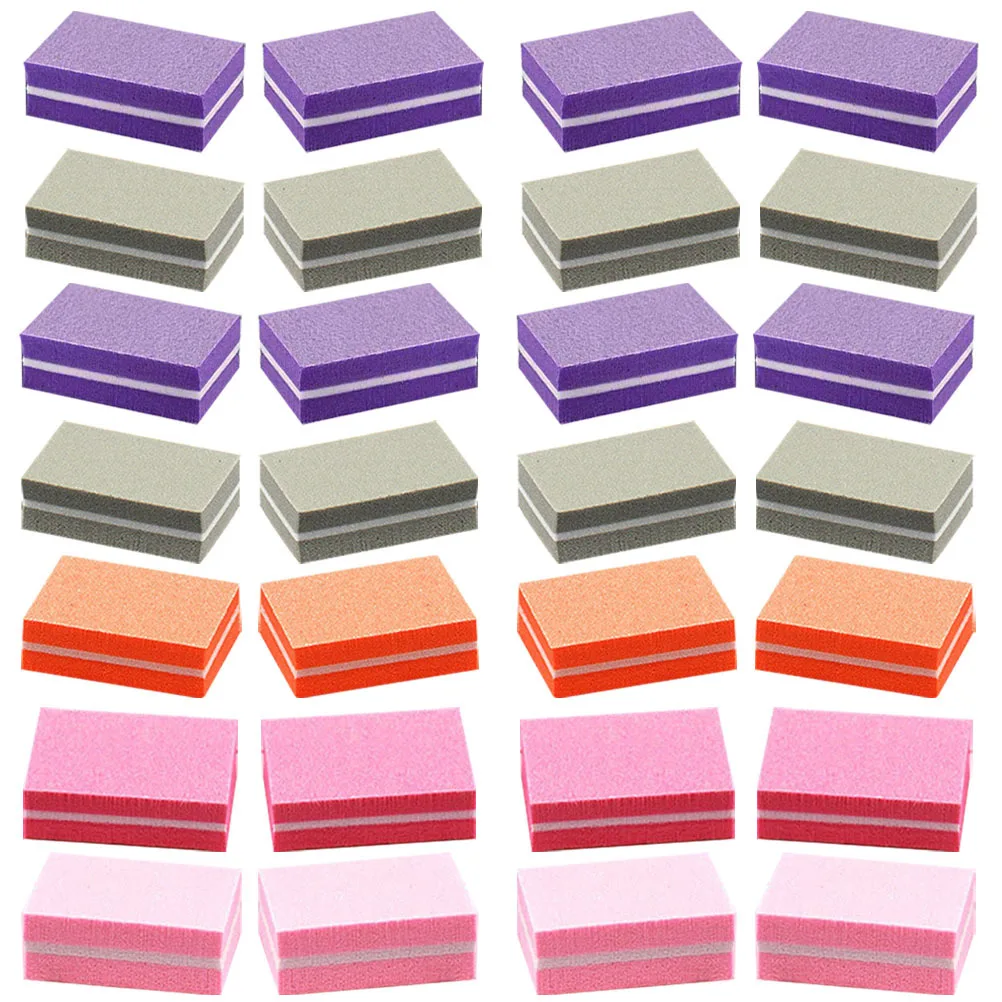 

50 шт., губка для ногтей, буферные блоки, прочные инструменты для полировки ногтей для акриловых ногтей, полиэтиленовые наращивания, набор для маникюра и педикюра