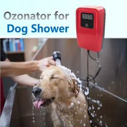 Système d'ozonateur de bain d'eau pour douche de chien avec pomme de douche