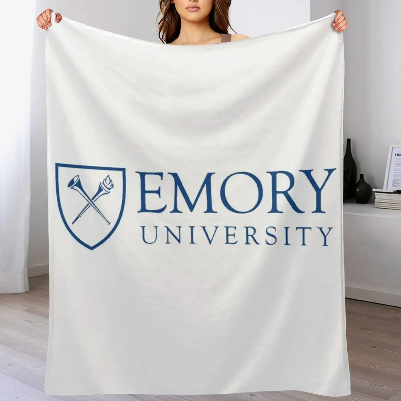 emory university merch Throw Blanket Custom Sofa Quilt Hairys Blankets