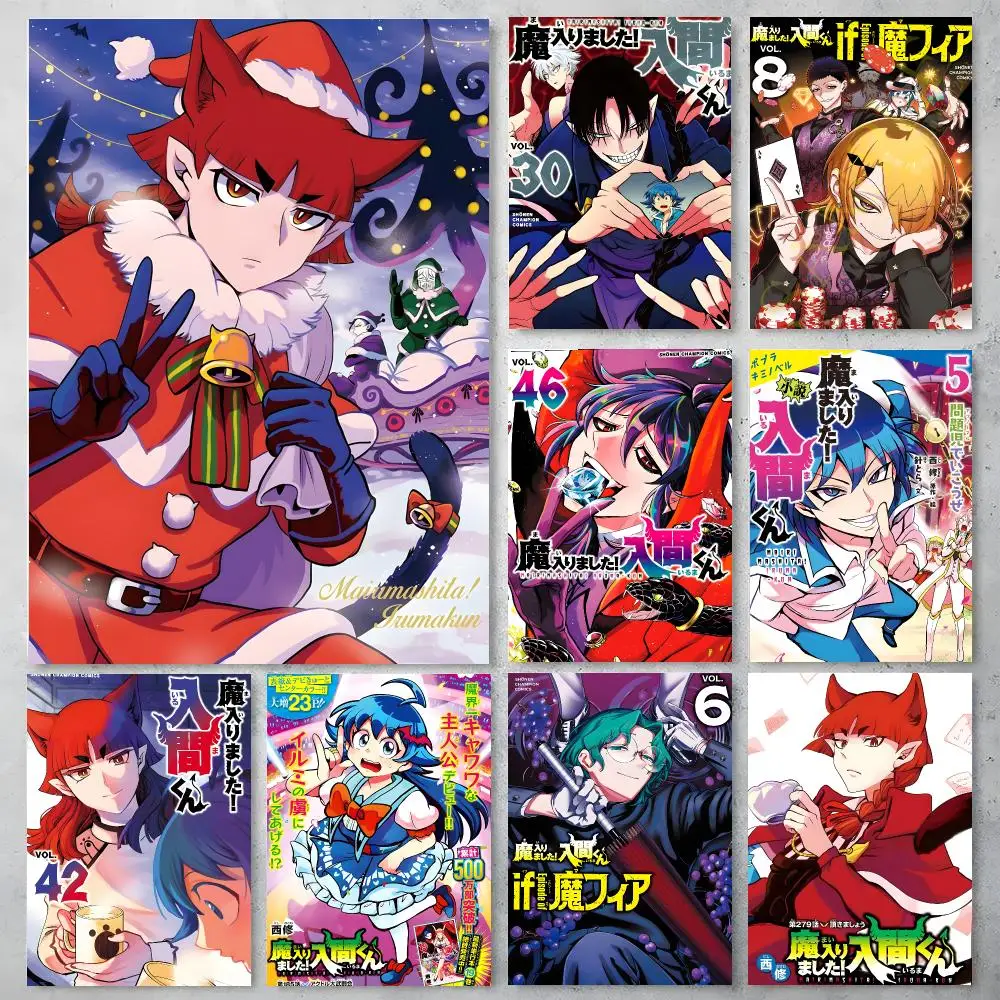Anime Iruma-kun Poster Poster Stickers Painting Mural HD Wall Decals for Bedroom Living Room Home Self-Adhesive