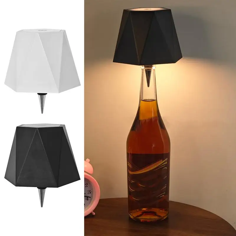 Luces recargables para botellas de vino, Kit de lámpara de botella enchufable portátil, Control táctil, luz nocturna decorativa de 3 colores