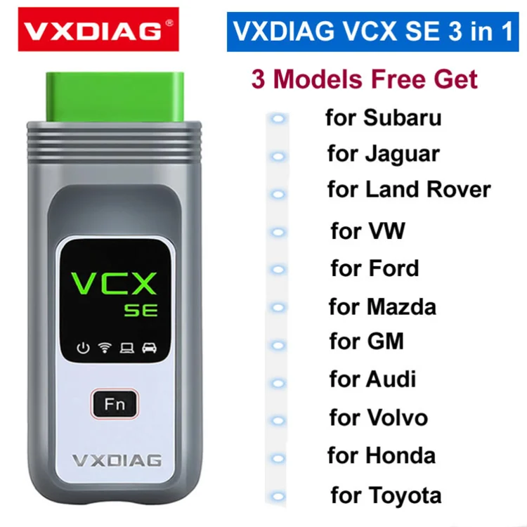 VXDIAG VCX SE Pro Diagnostic Tool 3 in 1 for GM / Ford /Mazda / VW /Audi / Honda /Volvo/Toyota/JLR/Subaru Diagnostic Scanner