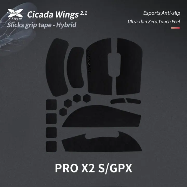 X-Raypad Cicada Wings V2 Slicks Grip Tape Hybrid Ultra-thin-Various Models Non Slip Suck Sweat Mouse Anti-Slip Sticker