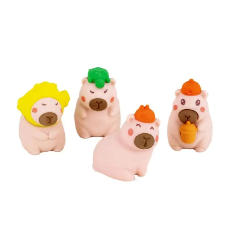 Capibala  36pcs Eraser A Variety Of Kawaii  Creative Modeling Pencil Erase R Learning Office Stationery Holiday Prizes