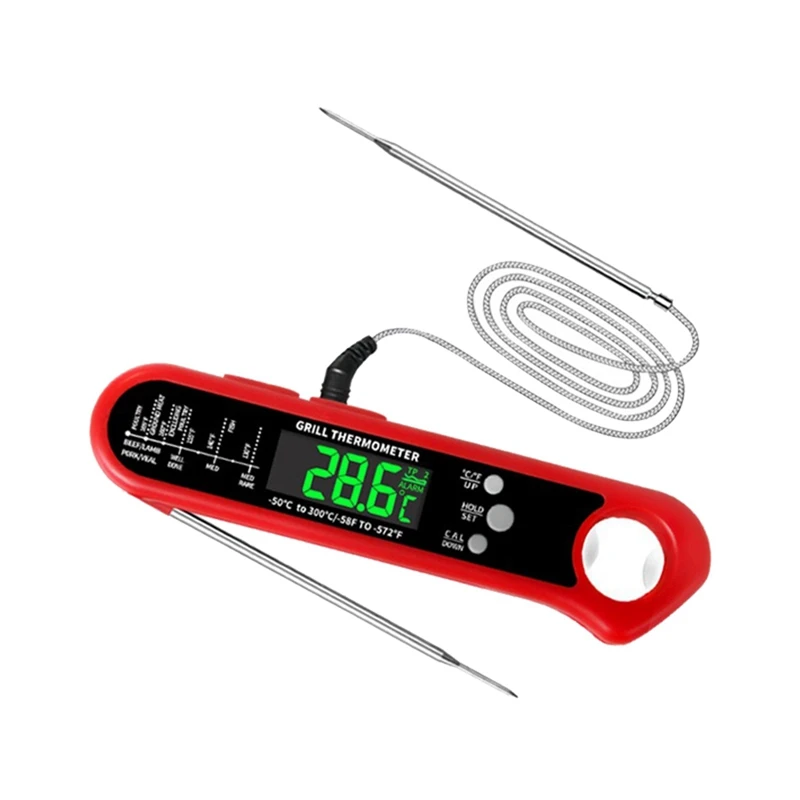 HOT SALE Digital Instant Read Meat Thermometer Folding Probe Backlight & Calibration Function For Cooking Candy,BBQ Grill, Beef