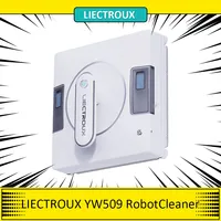 LIECTROUX YW509 Robot Window Cleaner, Double Water Tank, 3000Pa Suction Power Smart Path Planning, Remote Control Cleaning Robot