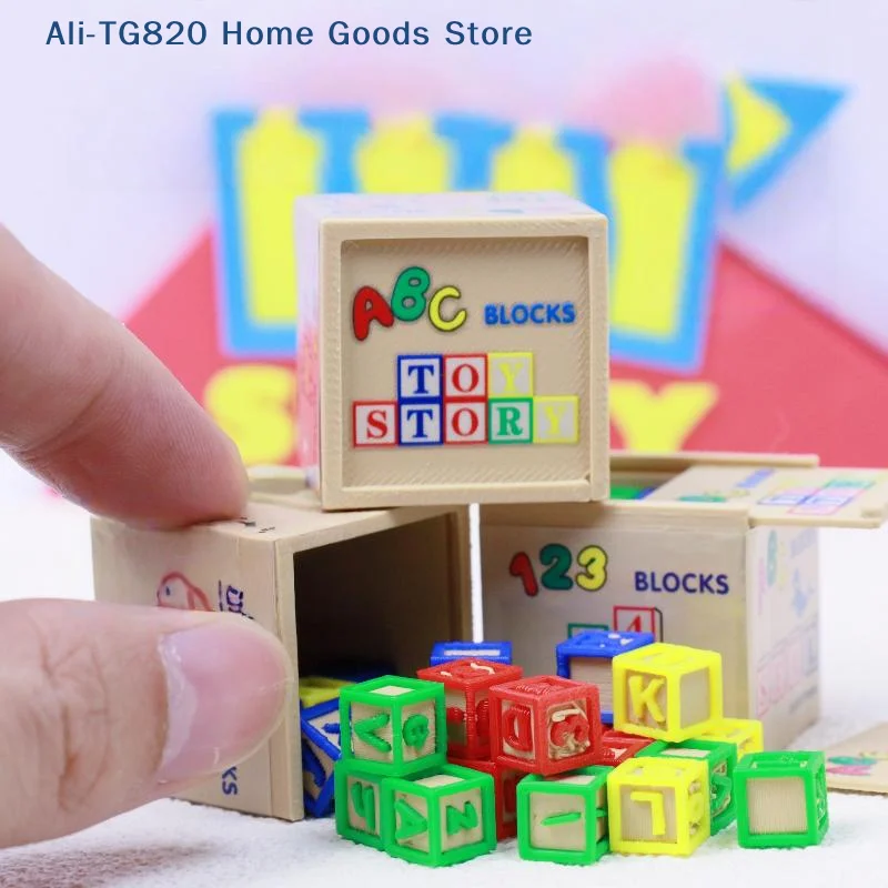 

[TG820]1 Set Doll House Accessories 1/6 Scale Miniature Dollhouse Simulation Mini Building Block Assembly Model Toys
