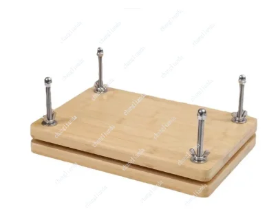 Wooden Book Holder Hand Press Binding Tool for Ancient Book Restoration and Curling Paper PressingGoods