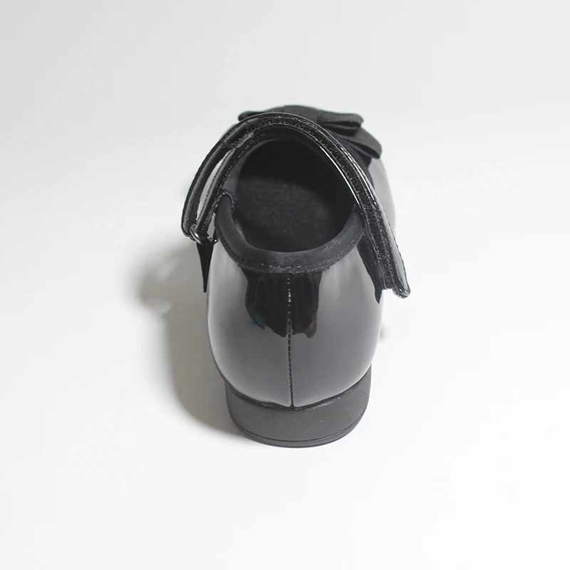 New Girls Shoes Mary Jane For Children Princess PU Leather School Shoes Black Dress Flats Pure Color Wedding Kids Uniform Shoe