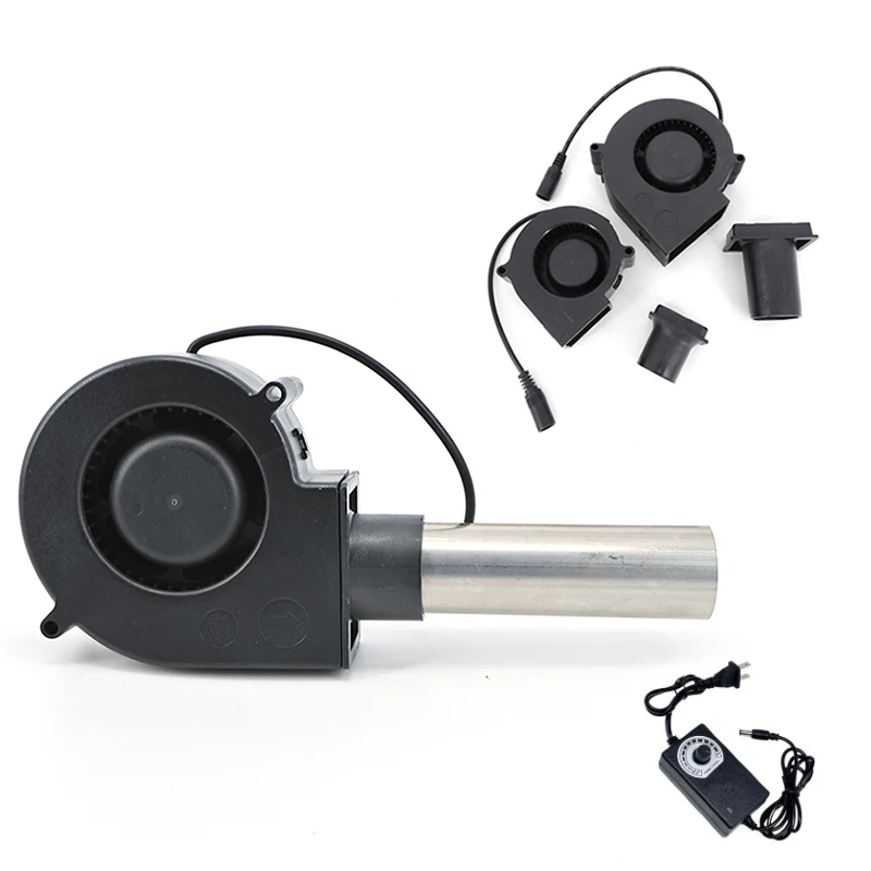 

DC 12V 7530 9733 Blower Fan extend mouth Barbecue Power Variable Speed Air Blower for BBQ Picnic Grill Wood Stove Cooking P1