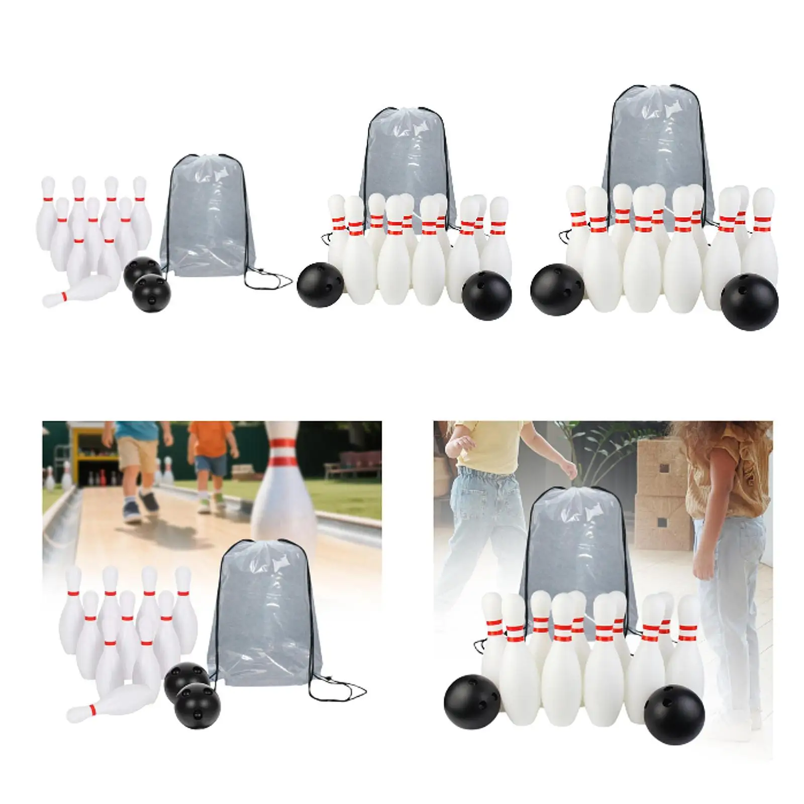 Kids Bowling Set Early Development Interactive Motor Skills Outdoor Sports Game for Park Gathering Activities Yard Backyard