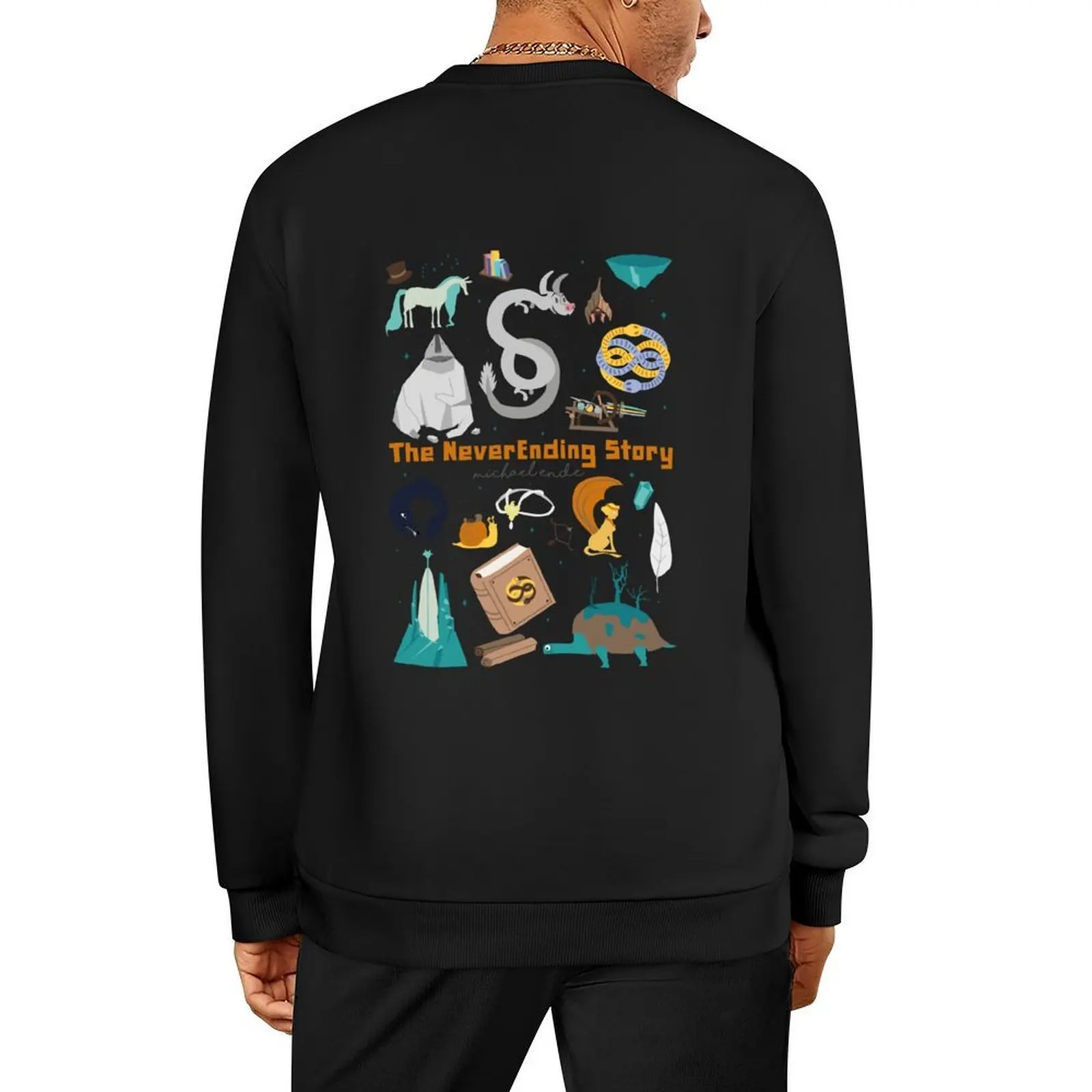 

Neverending Story Illustration Pullover aesthetic clothing male clothes autumn clothes men wear sweatshirts men