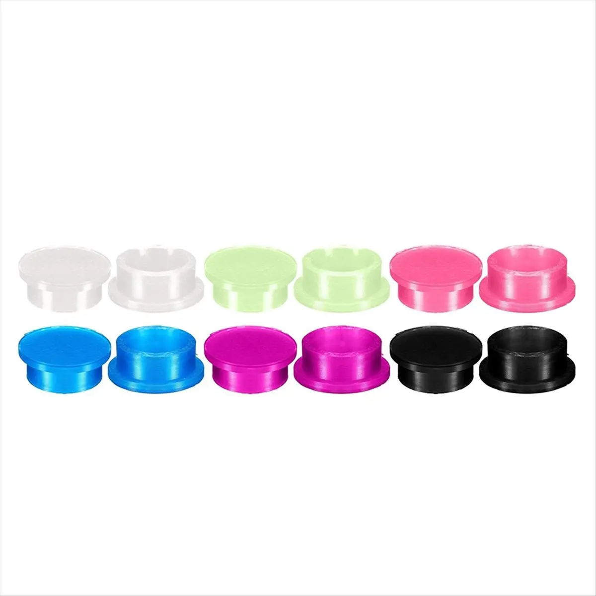 A45I 12 Pack Vials Caps 3ml Glass Protective Vial Caps Vial Adapter, Lids Cover Reusable for 3ml Injection Vials Storage Cap