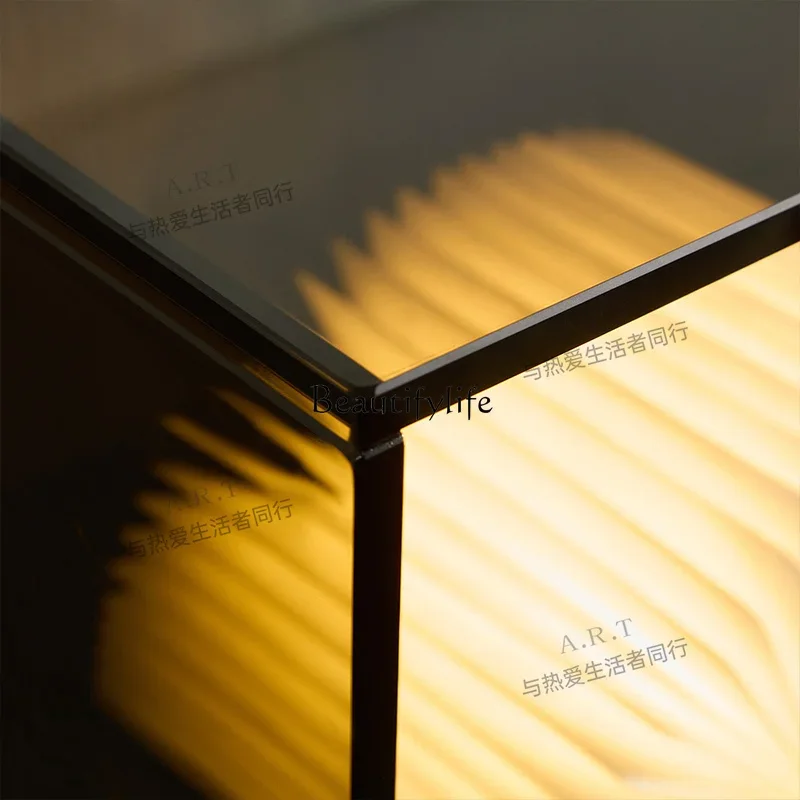 Z.*Light luxury high-end transparent display cabinet, modern minimalist glass storage