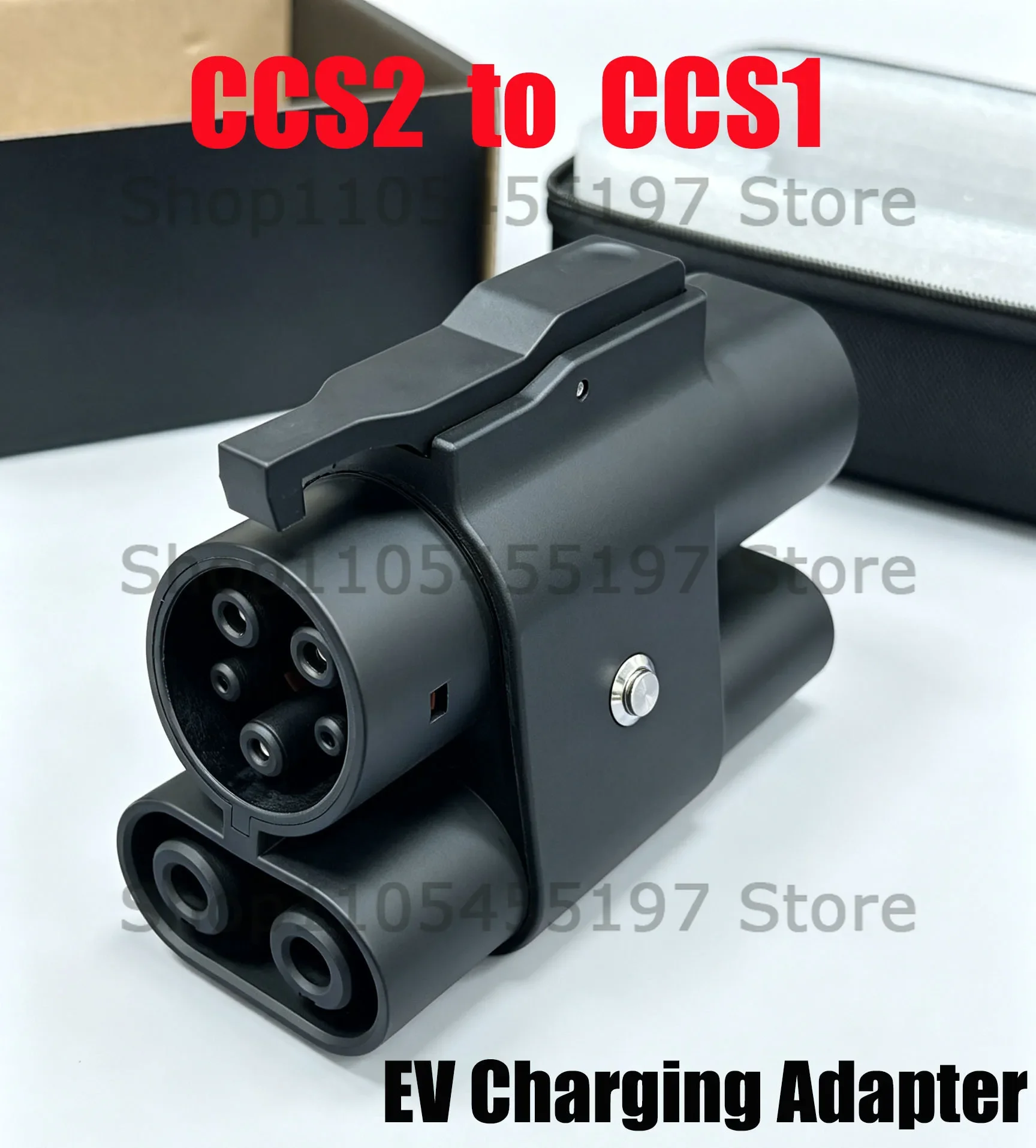 1pc CCS2 to CCS1 EV Charging Adaptor 7.2kW AC 250kW DC+AC Fast Charging Converter for fast Electric Car Public Charging Stations